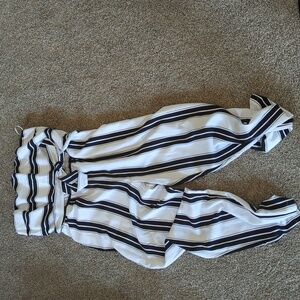 Express black and white jumpsuit